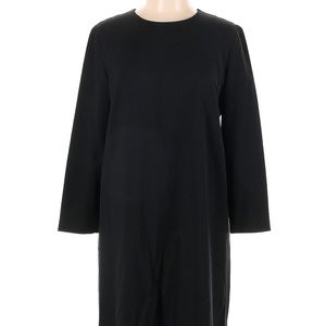 Theory Long Sleeve Wool Shift Dress - image 1